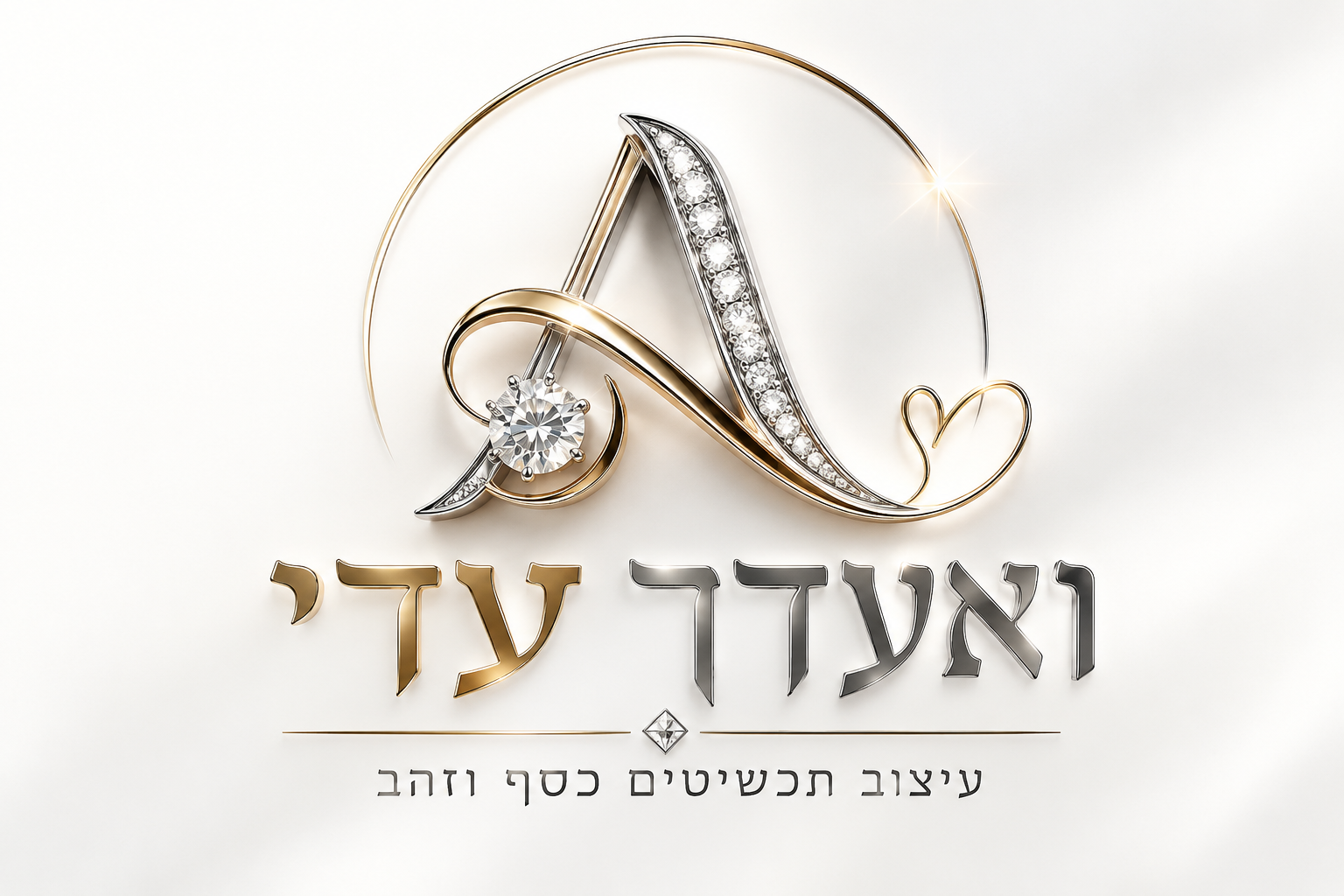 לוגו ואעדך עדי – עיצוב תכשיטים כסף וזהב